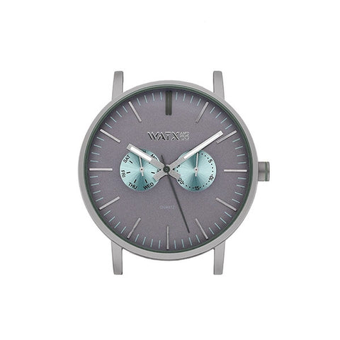Orologio Unisex Watx & Colors WXCA2734  Grigio Argentato (Ø 44 mm)