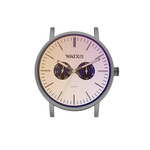 Orologio Unisex Watx & Colors WXCA2737 Grigio Argentato (Ø 44 mm)