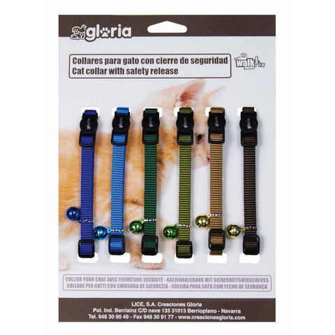 Collare per gatti Gloria Fashion Multicolore Liscio 6 Unità