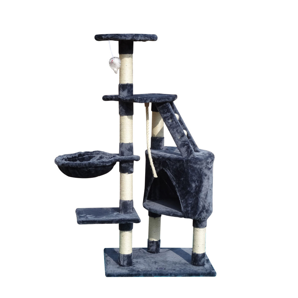 Cat scratching post Gloria Sinu Grey Polyester Wood Paper Plastic Sisal 7,5 cm 55 x 40 x 120 cm