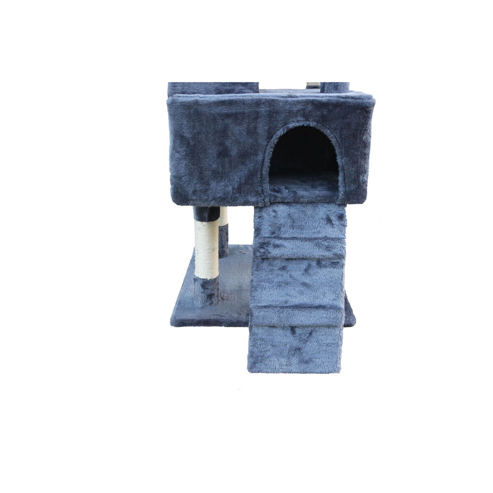 Albero tiragraffi per gatti Gloria Nilo Grigio Poliestere Legno Carta Plastica Sisal 7,5 cm