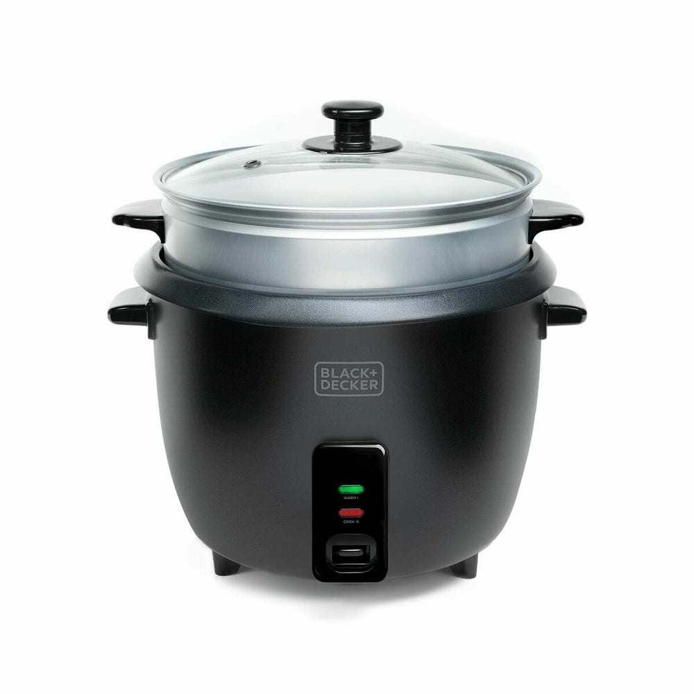 cuociriso Black & Decker BXRC1800E Nero 1,8 L Bianco Alluminio 700 W