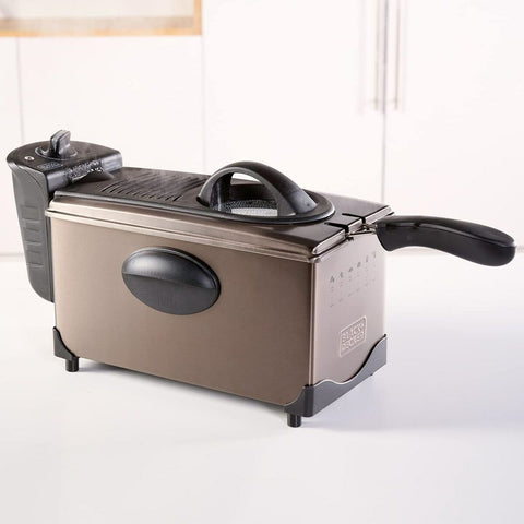 Friggitrice ad Aria Black & Decker ES9730040B 2100 W 3 L Grigio