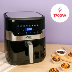 Friggitrice ad Aria Solac Nero 1700 W 8 L