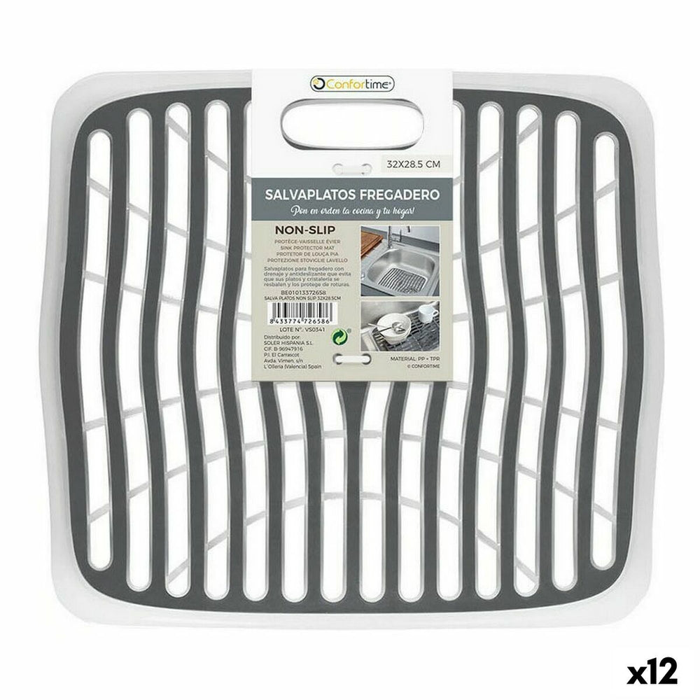 Tappetino Antiscivolo Confortime 32 x 29 x 1 cm (12 Unità)