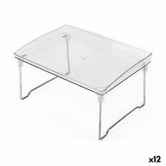 Soporte para Platos Confortime Plegable Transparente 31 x 22 x 16,8 cm (12 Unidades)