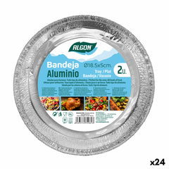 Set di Vassoi Algon Rotonda Pollo 24 Unità