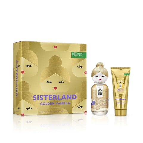Cofanetto Profumo Donna Benetton SISTERLAND GOLDEN VANILLA 2 Pezzi