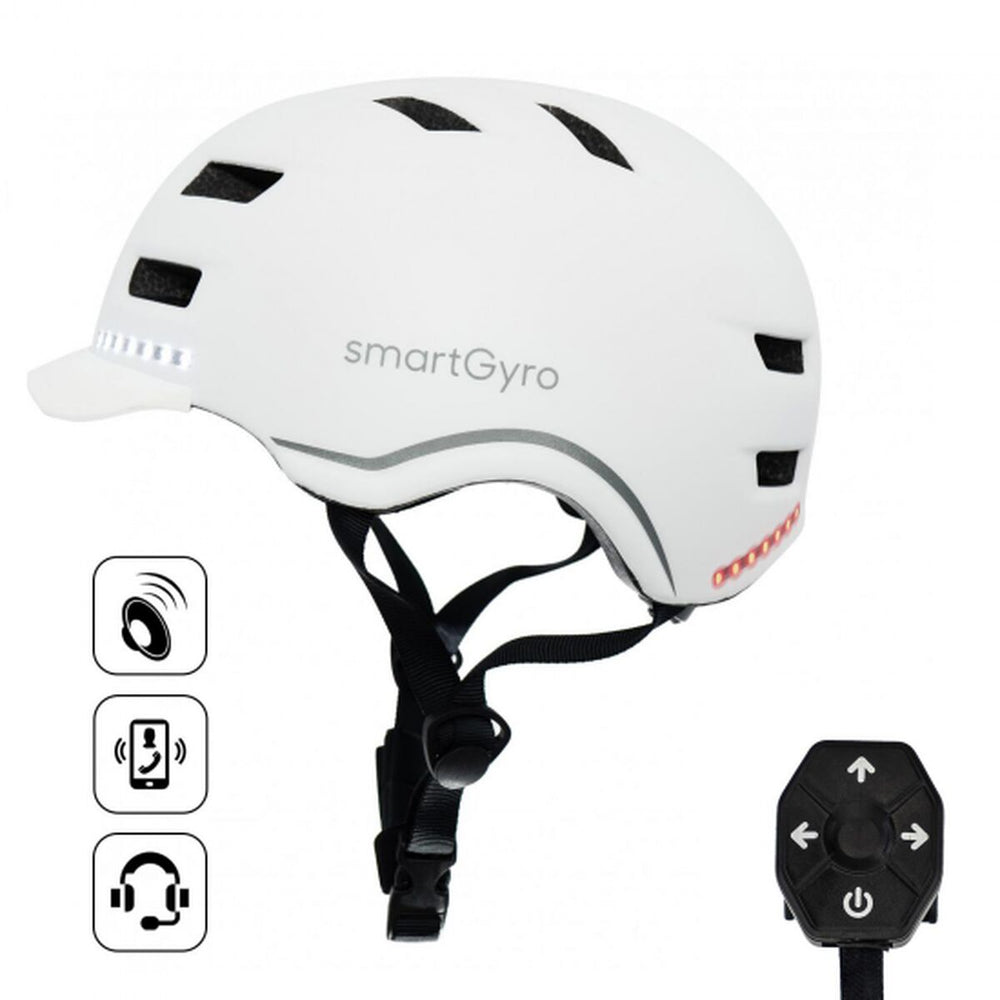 Casco per Hoverboard Elettrico Smartgyro SMART PRO Bianco (Ricondizionati A)