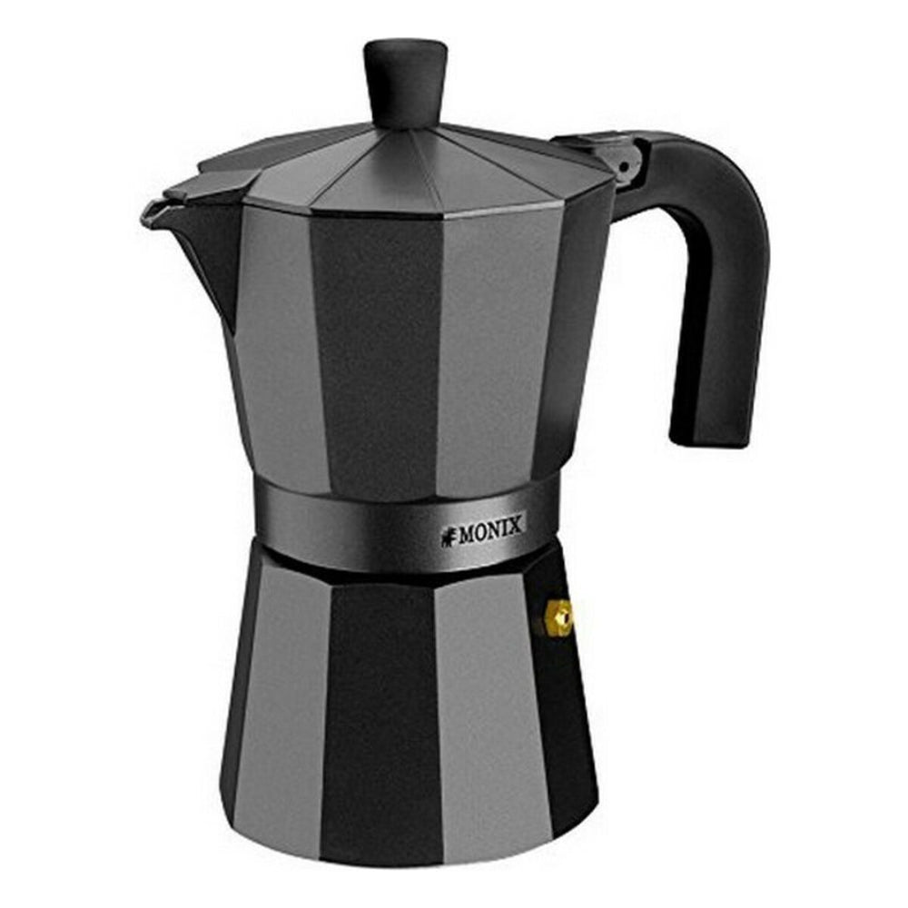 Caffettiera Italiana Monix Braisogona_M640009 Nero 9 Tazze