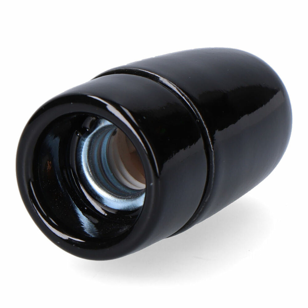 Portalampada F-line Nero 60 W E14 Vintage