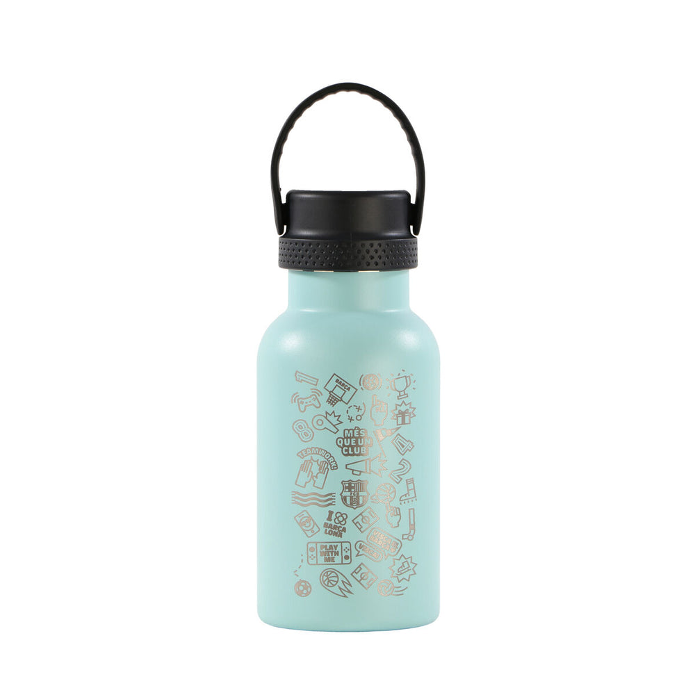 Botella Térmica F.C. Barcelona Granate Azul marino Silicona Acero Inoxidable