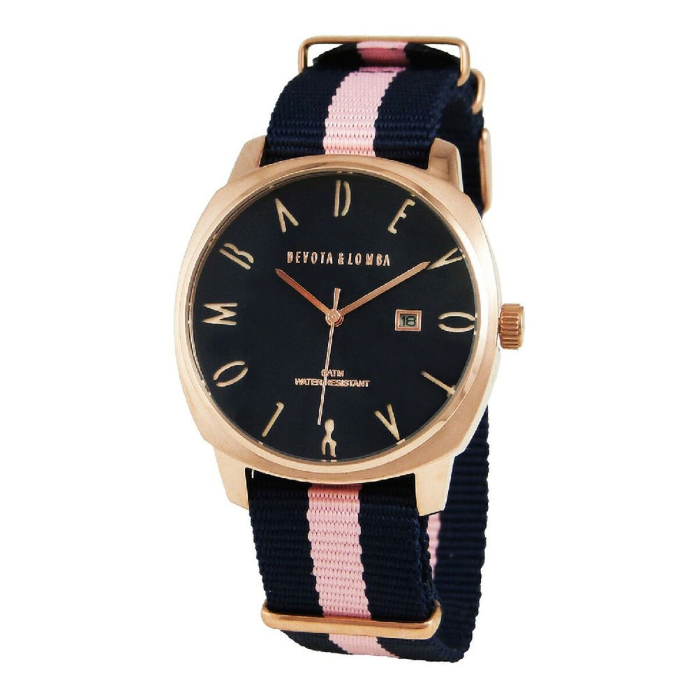 Orologio Unisex Devota & Lomba DL008MSPBL-PK-03BLUE Rosa (Ø 42 mm)
