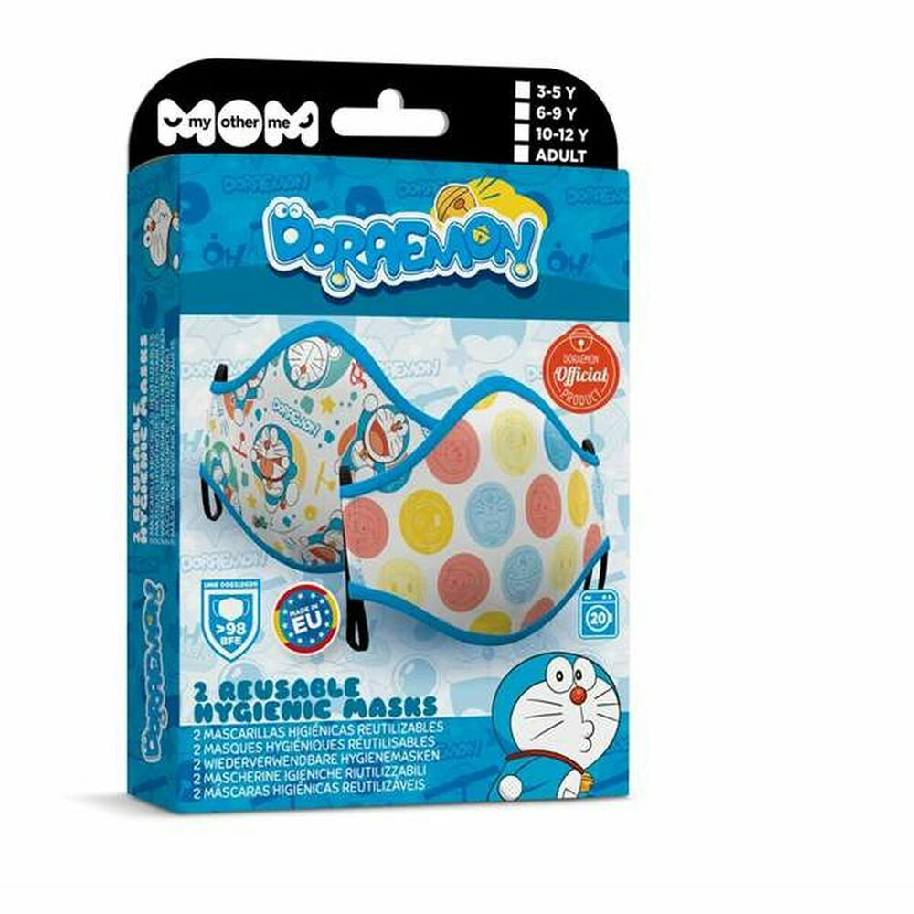 Mascherina Igienica in Stoffa Riutilizzabile My Other Me Doraemon Premium 10-12 Anni