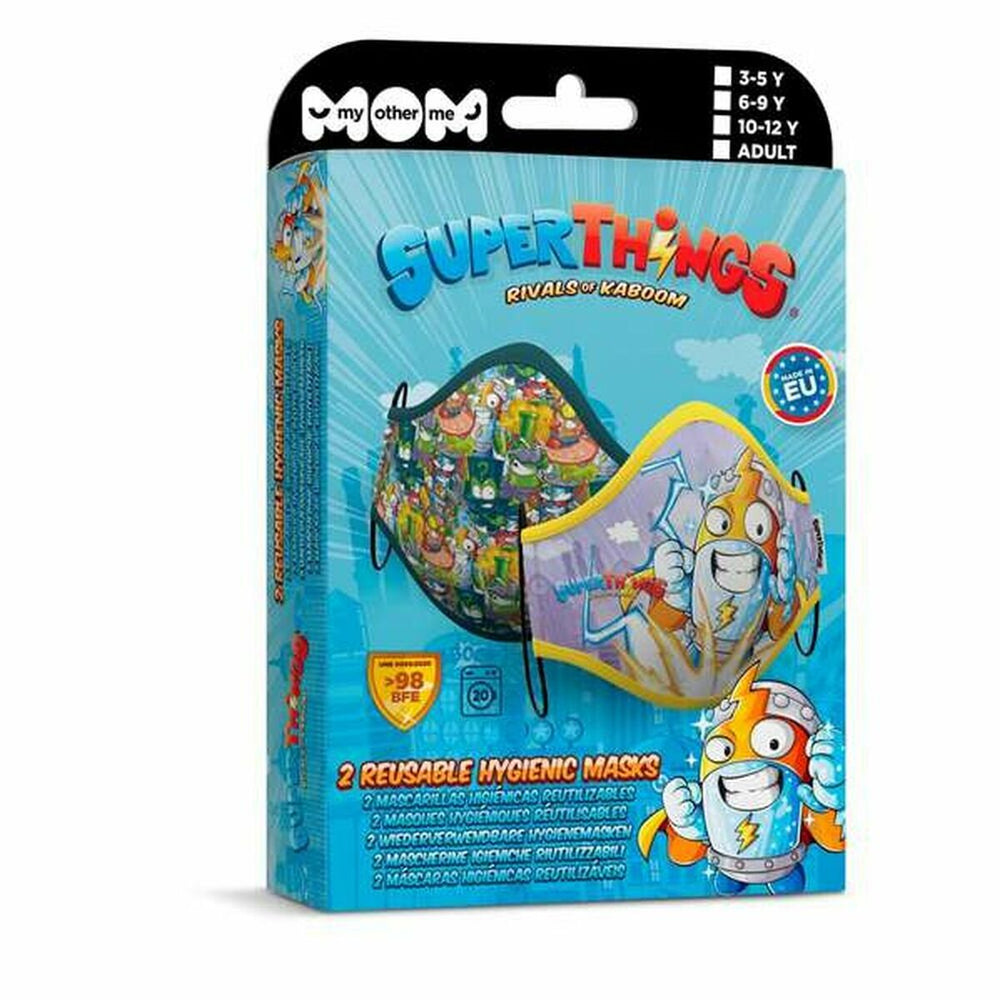Hygienic Reusable Fabric Mask My Other Me Super Zings Premium 6-9 years