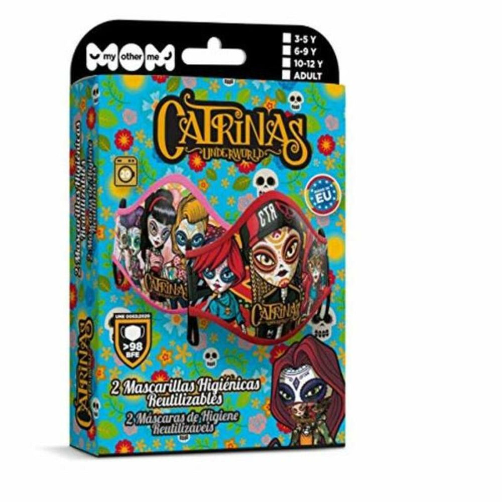 Mascherina Igienica in Stoffa Riutilizzabile Catrinas Premium 6-9 anni