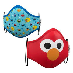 Mascherina Igienica in Stoffa Riutilizzabile Sesame Street Premium 3-5 anni