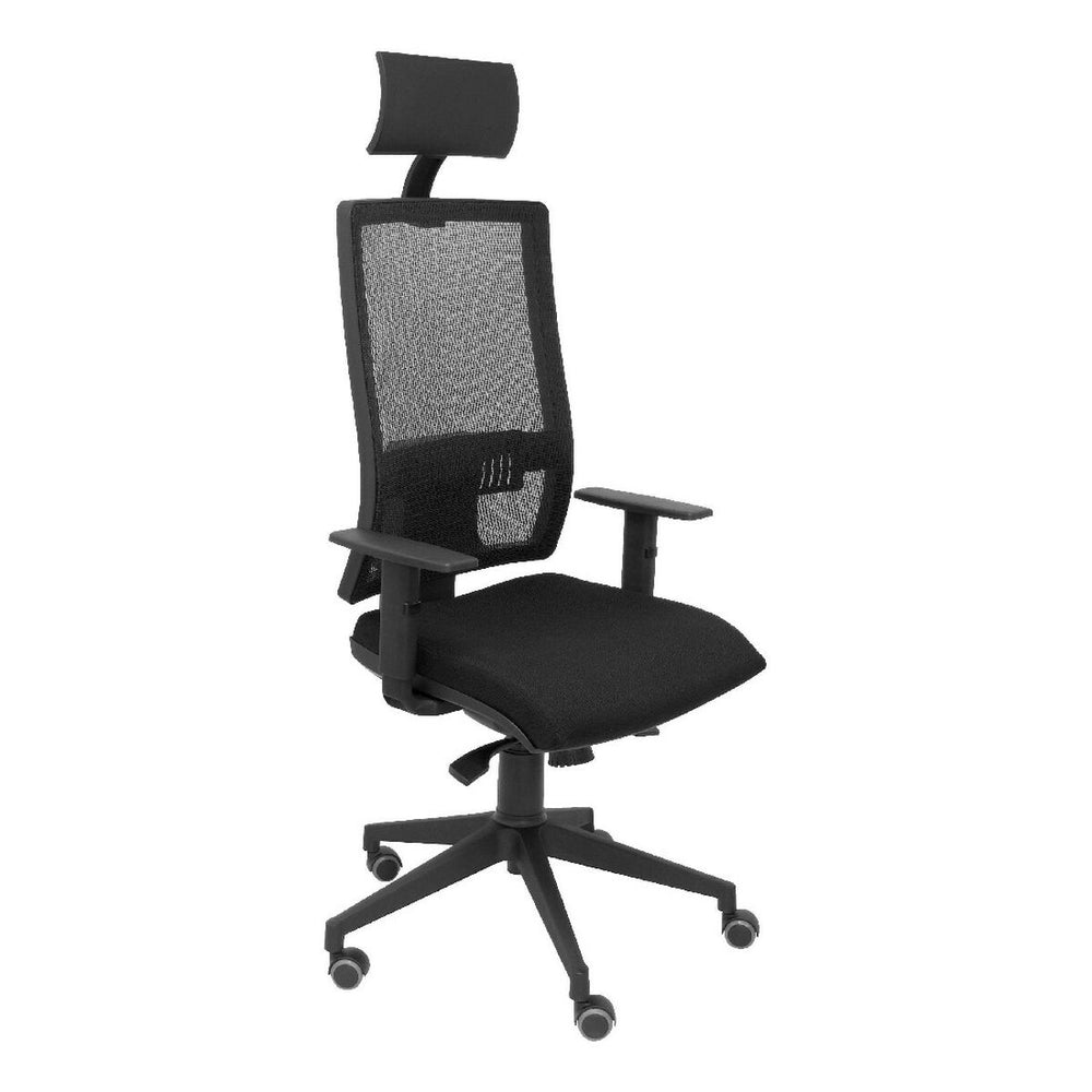 Office Chair with Headrest Horna Bali Piqueras y Crespo LI840TK Black