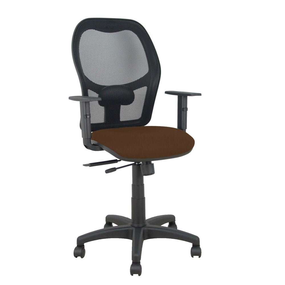 Silla de Oficina Alocén Piqueras y Crespo 3B10CRN Negro Marrón oscuro