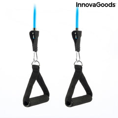 Set of Resistance Bands with Accessories and Exercise Guide Rebainer InnovaGoods Latex (Refurbished A)
