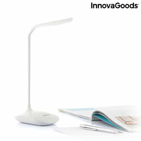 Lampada a LED Ricaricabile Touch da Tavolo InnovaGoods Lum2Go Bianco ABS Plastica (Ricondizionati A)