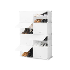 Scarpiera Modulare Portatile InnovaGoods Bianco (Ricondizionati A)