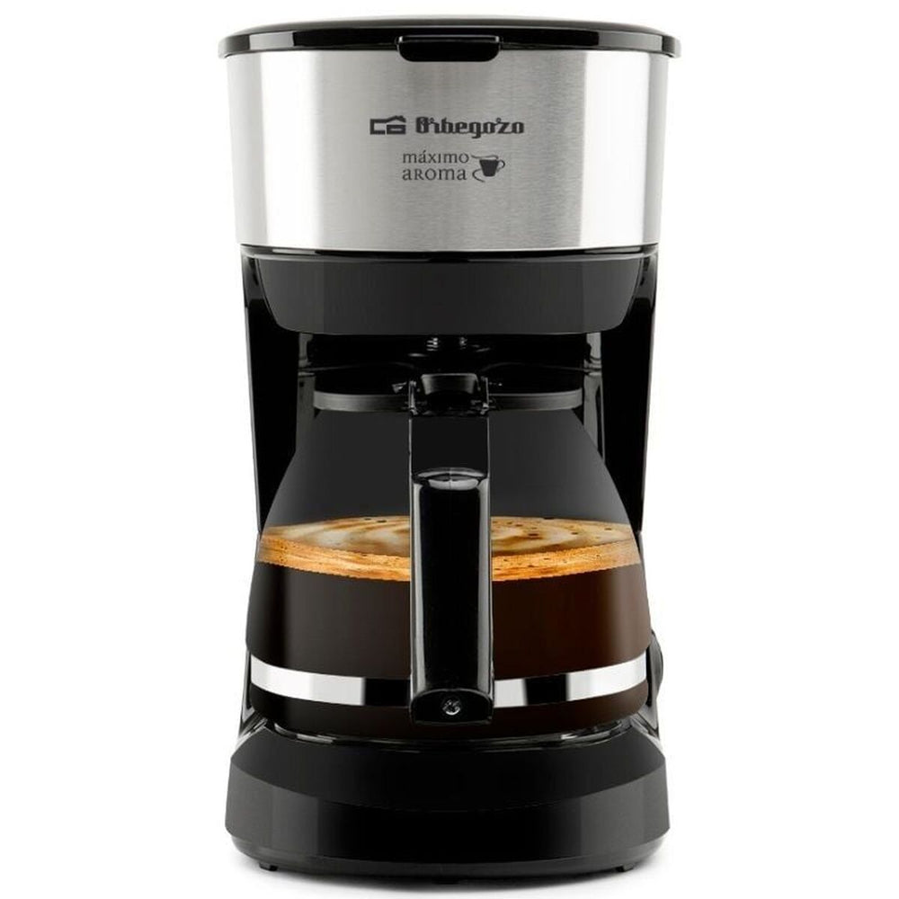 Drip Coffee Machine Orbegozo 18486 Black Silver 600 W 6 Cups