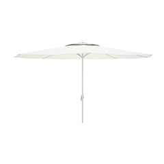 Marbueno Ombrellone Acciaio 8 Stecche D270 cm Poliestere Bianco Giardino, Piscina e Terrazza 10187