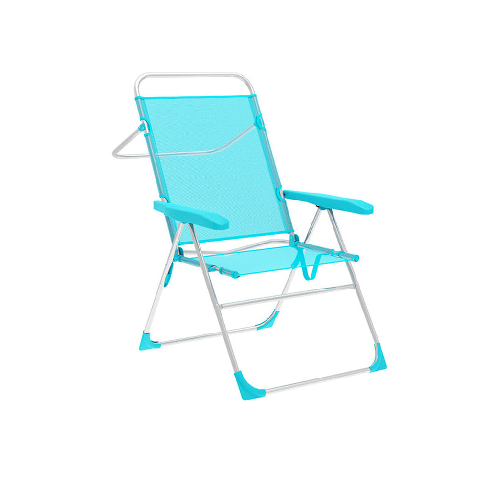 Sedia Pieghevole Marbueno 5 Posizioni Alluminio Aquamarina Spiaggia e Piscina 59X61X97 cm 10310