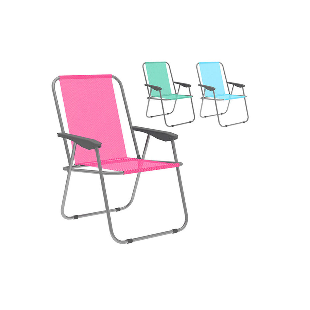 Marbueno Silla Plegable Acero Surtida Playa y Piscina 59X51X75 cm 10354