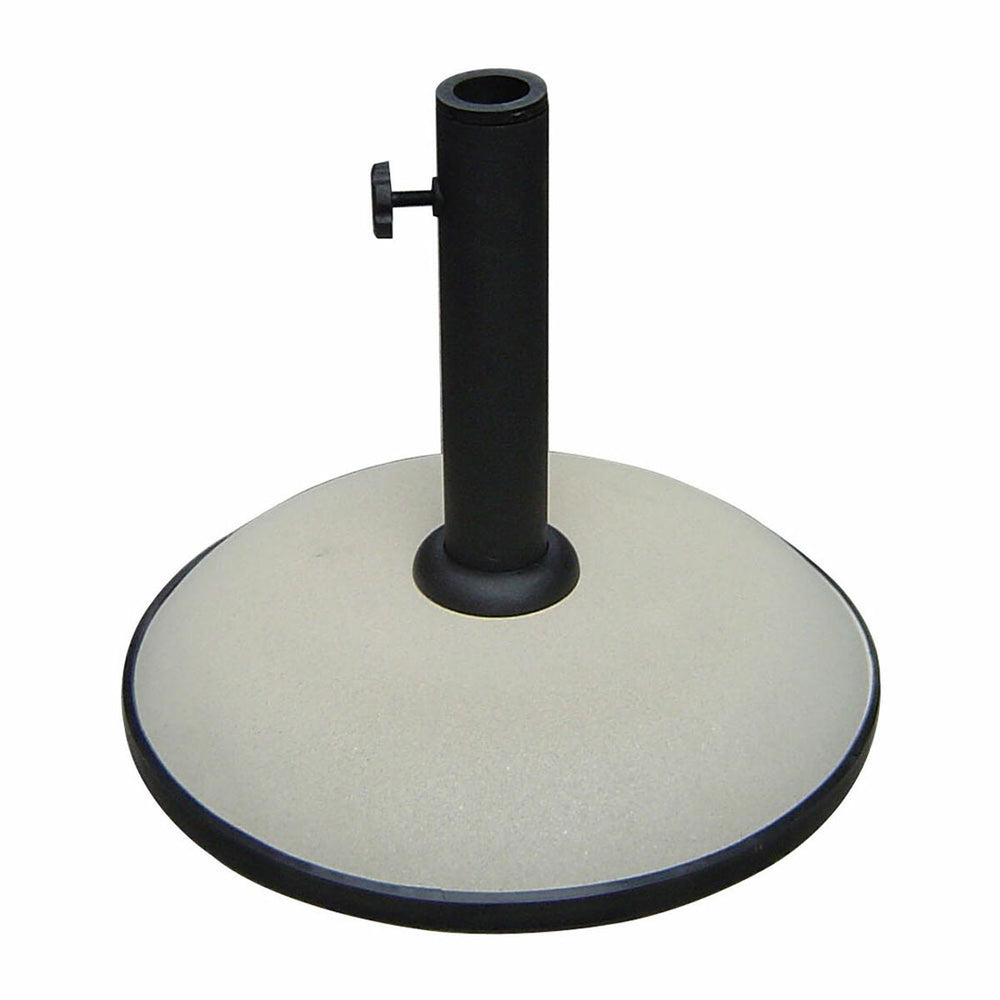 Marbueno Base Ombrellone Rotonda Cemento 36x29,5 cm 11KG Bianco Giardino e Terrazza