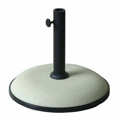 Marbueno Base Ombrellone Rotonda Cemento 41,5x35 cm 15KG Bianco Giardino, Piscina