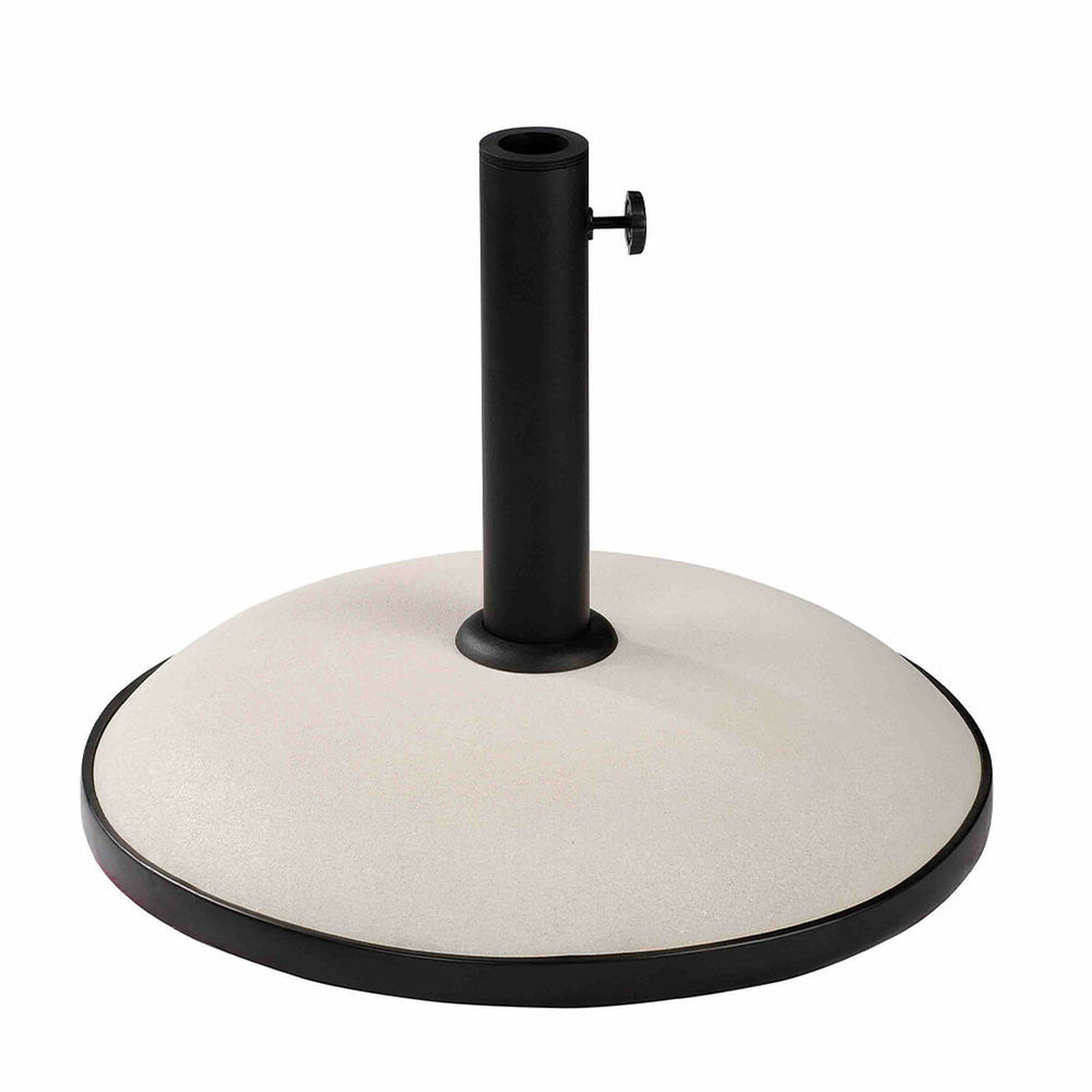 Marbueno Base Ombrellone Rotonda Cemento 45x36 cm 20KG Bianco Giardino, Piscina, Terrazza