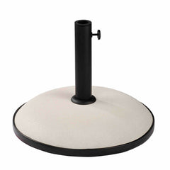 Marbueno Base Ombrellone Rotonda Cemento 45x36 cm 20KG Bianco Giardino, Piscina, Terrazza