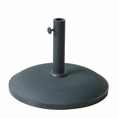 Marbueno Round Umbrella Base Cement 50x37 cm 25KG Black Garden, Pool, Terrace 10452