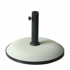 Marbueno Base Ombrellone Rotonda Cemento 50x37 cm 25KG Bianco Giardino, Piscina, Terrazza