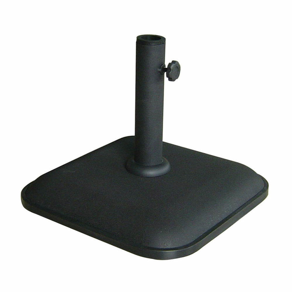 Marbueno Base Ombrellone Quadrato Cemento 35X35X5,2 cm 11KG Nero Giardino, Piscina 10455