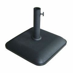 Marbueno Base Ombrellone Quadrato Cemento 45X45X7,3 cm 25KG Nero Giardino 10458