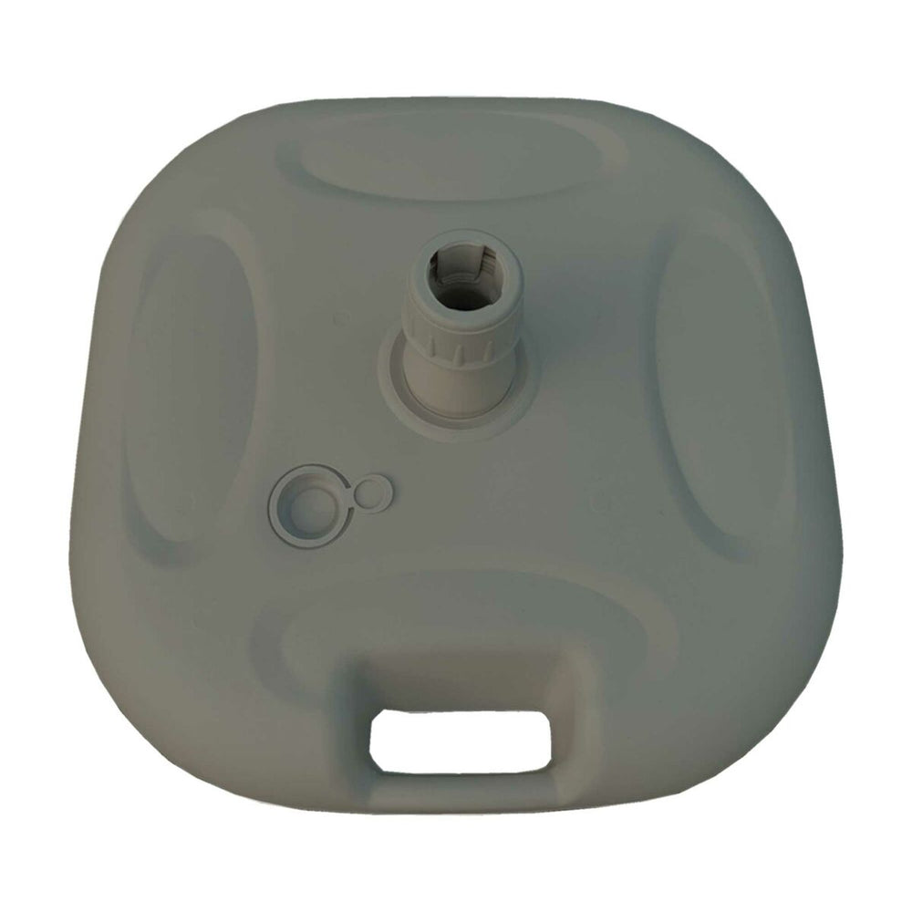 Marbueno Base Ombrellone Plastica 45x45x14 cm 20L Bianco Giardino, Piscina, Terrazza