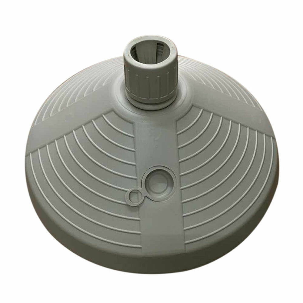 Marbueno Base Ombrellone Rotonda Plastica 38x38x14 cm 10L Bianco Giardino, Piscina 10502