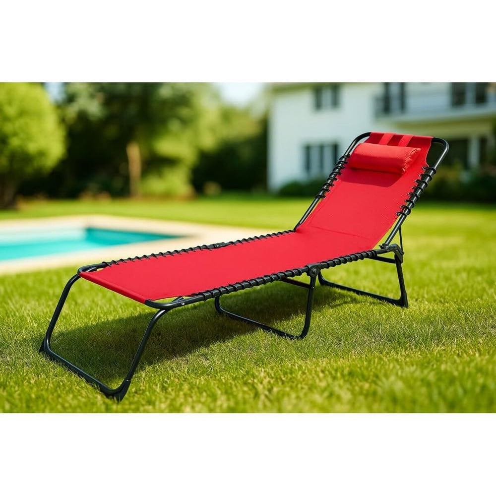Lettino Marbueno Rosso 190 x 27 x 58 cm