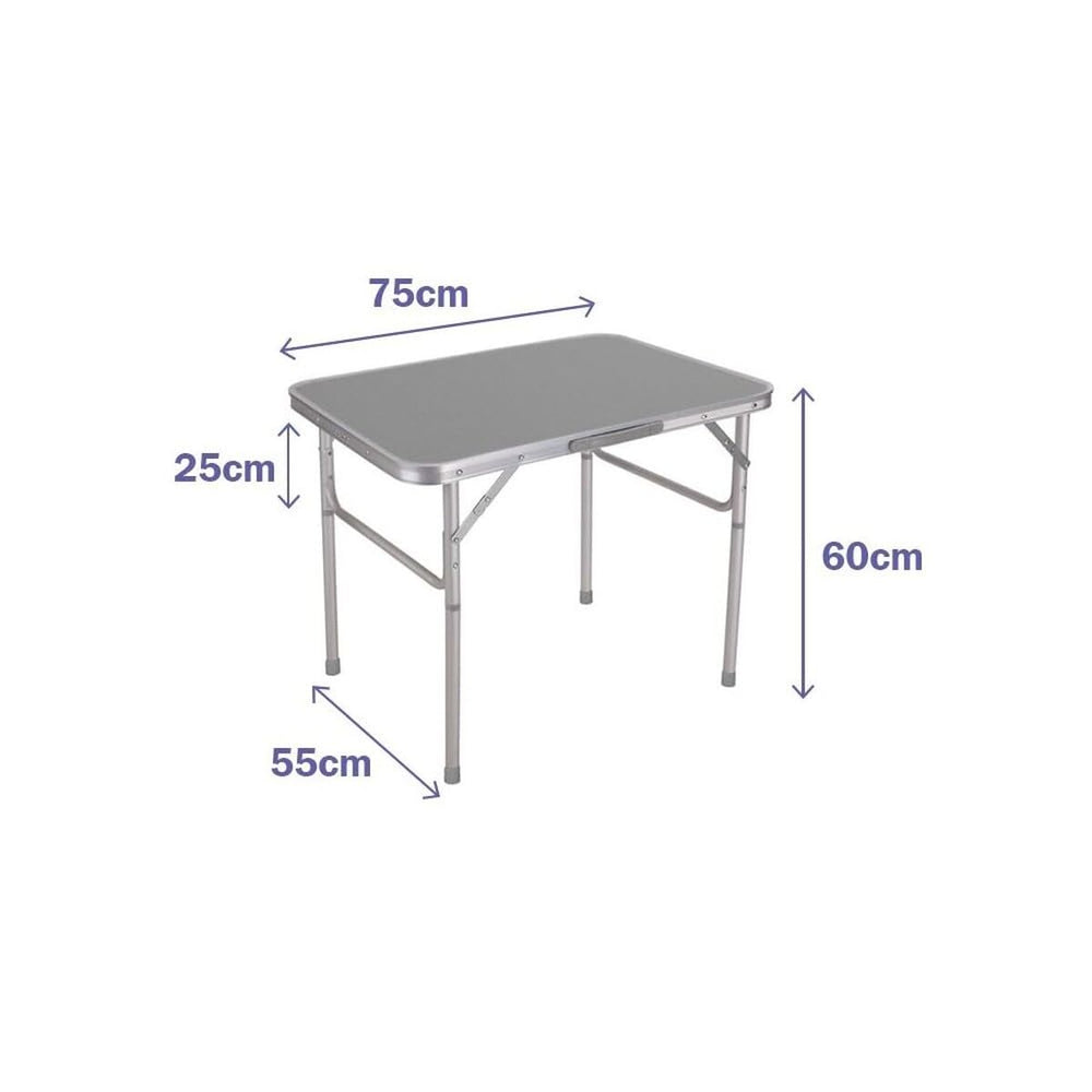 Tavolo Pieghevole Marbueno Grigio 75 x 60 x 55 cm