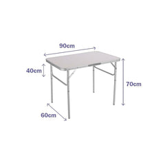 Folding Table Marbueno White 90 x 70 x 60 cm
