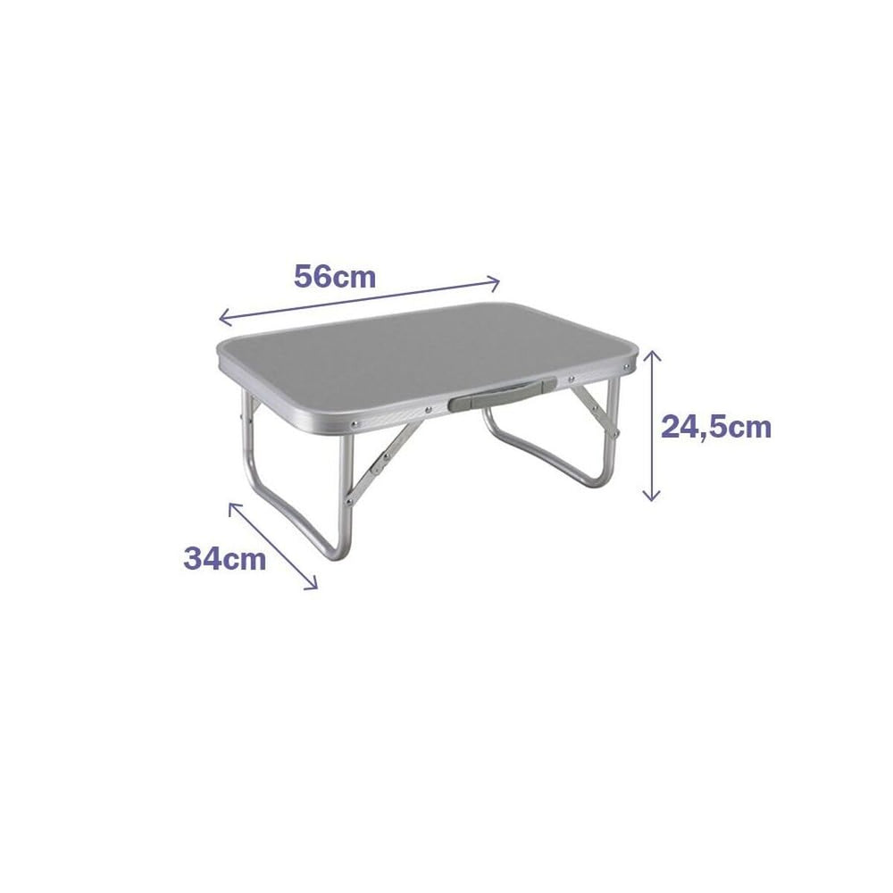 Tavolo Pieghevole Marbueno Grigio 56 x 24 x 34 cm
