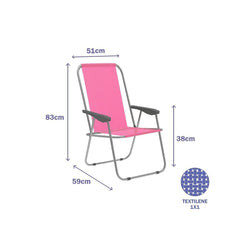 Sedia Pieghevole Marbueno 59 x 83 x 51 cm Rosa