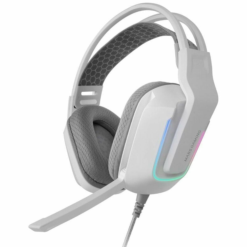 Auricolari con Microfono Gaming Mars Gaming MH-Strike Bianco Multicolore