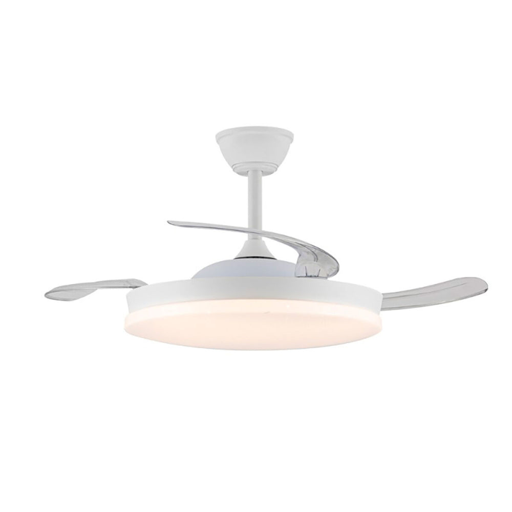 Ventilatore da Soffitto con Luce CristalRecord Bianco 72 W (3000 K) (4000 K)