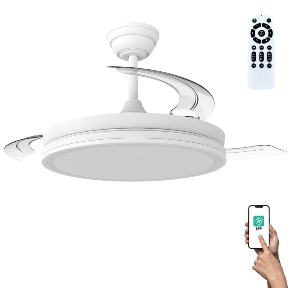 Ventilatore da Soffitto CristalRecord 85-080-42-000 Bianco 60 W
