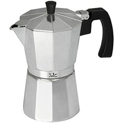 Caffettiera Italiana JATA CCA6          * Argentato 6 Tazze Alluminio