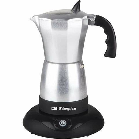 Italian Coffee Pot Orbegozo KFE660 Silver Aluminium 6 Cups